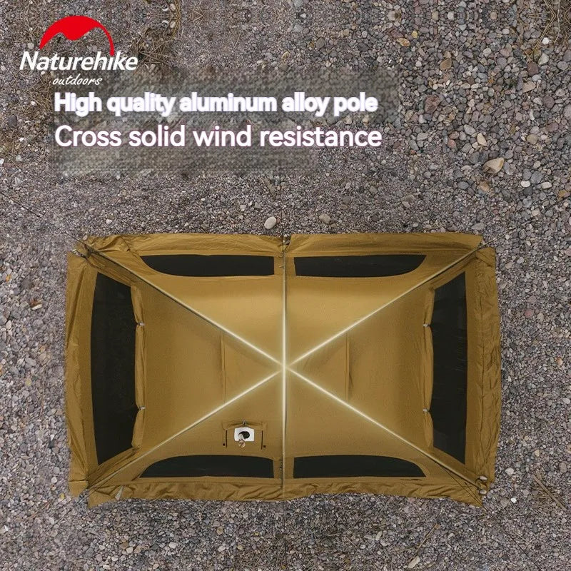 Camping Tent 6 People 4 Seasons Dome Extended Canopy