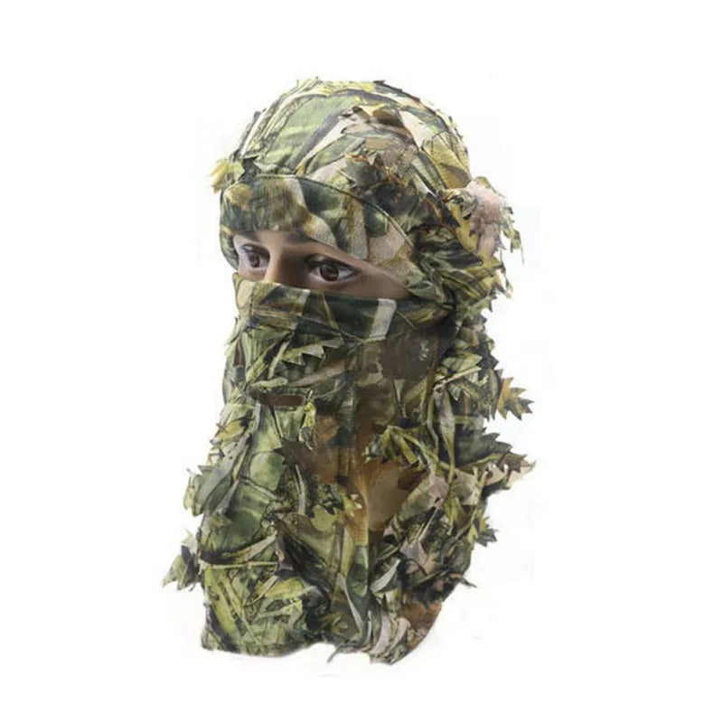 Leafy Hat 3D Full Face Mask Camo Hunting Accessories