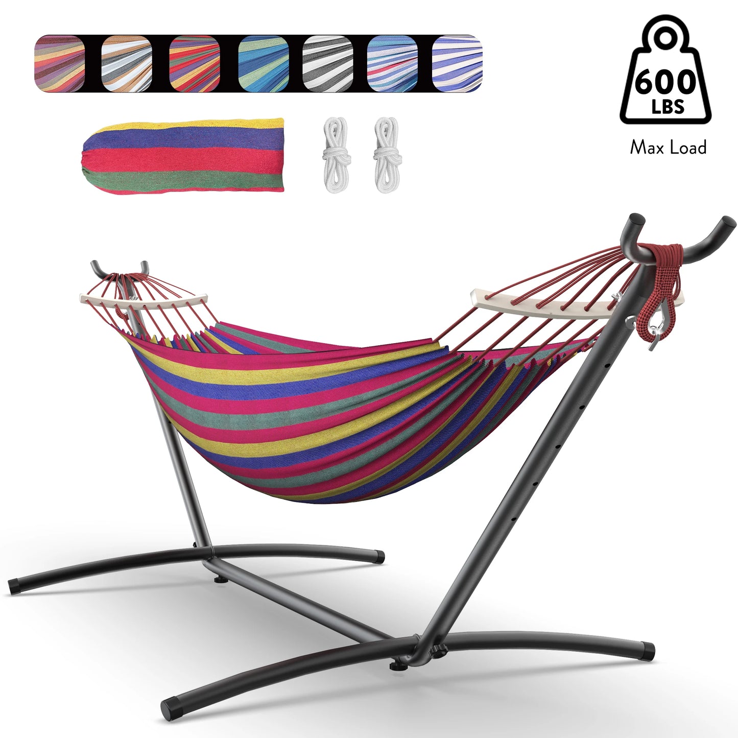 600lb Capacity Stylish Hammock Bed with Storage Bag
