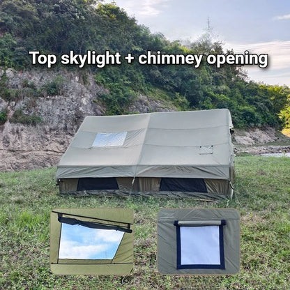 Family Outdoor Thickened Rainproof Overnight Inflatable Spacious Tent