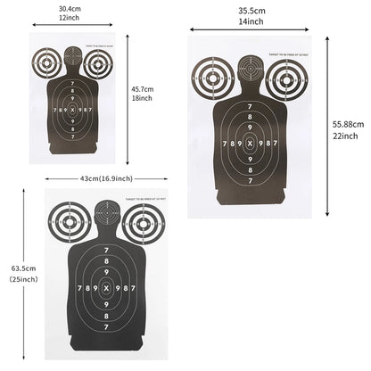 5/10/20pcs Human Body Shape Targets