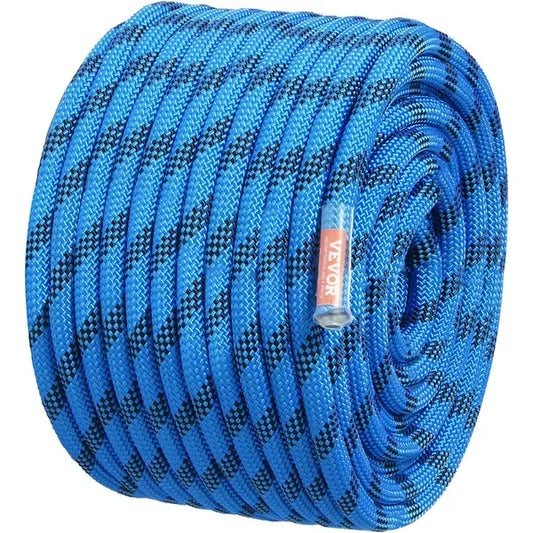 12.7mm Static Climbing Rope, 38M(125ft) 32KN Breaking Tension, Fiber Rope