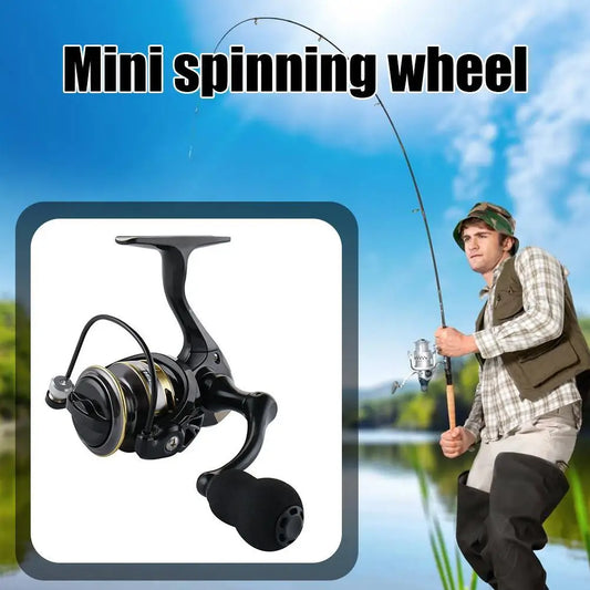 Mini Fishing Reel ZP 500/800 Series Lightweight Spinning Reel Gear Ratio 5.2:1 Powerful Spinning Fishing Reels for Carp Fishing