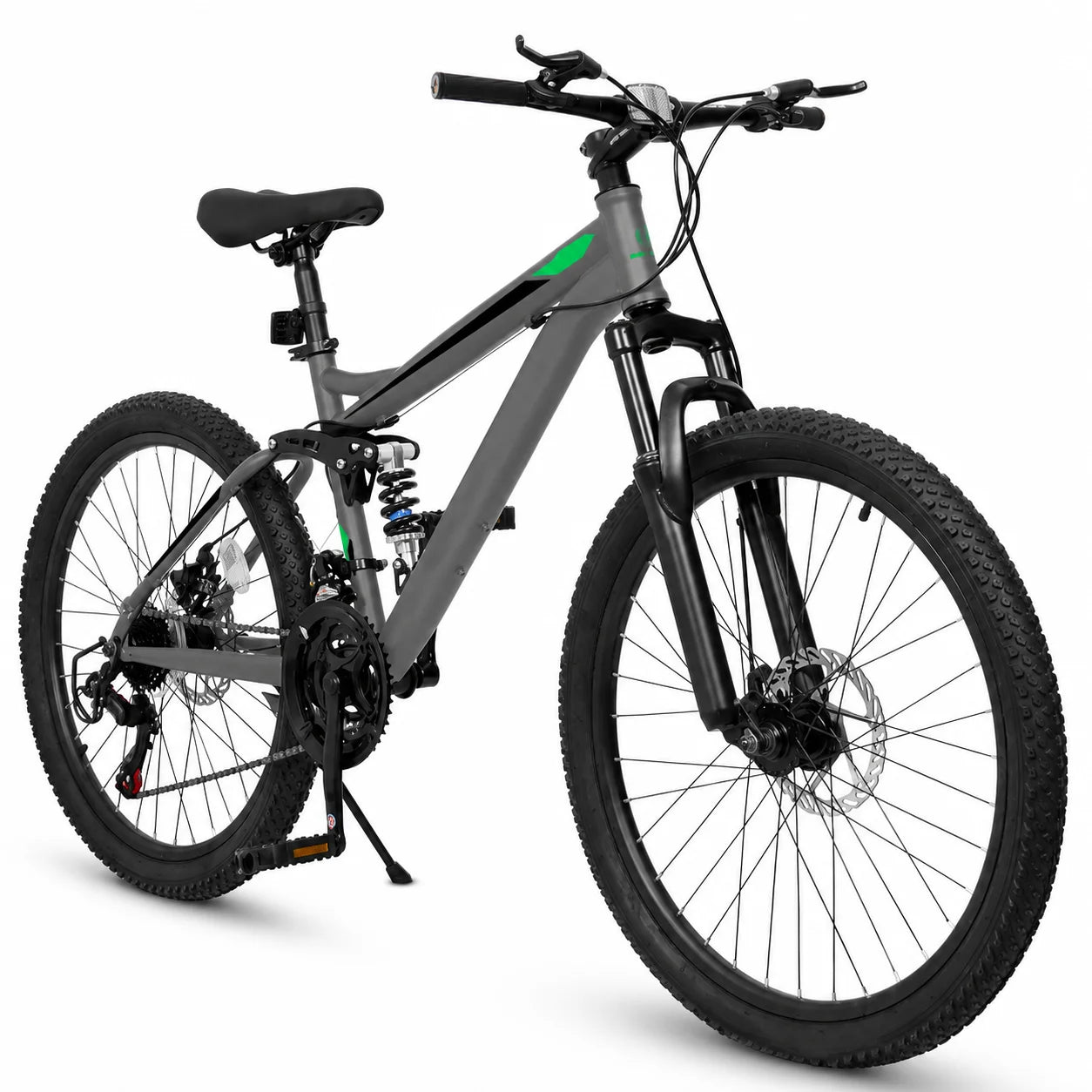24/26/27.5 Inch Full Suspension Mountain Bike 21-Speed.