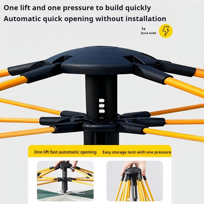 Outdoor Automatic Camping Tent with Two Doors & Windows