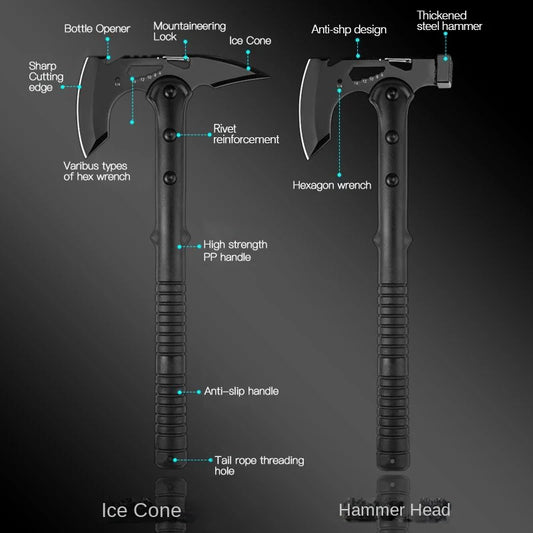 Camping Axe Multi-Function Raw Tools Outdoor Axes