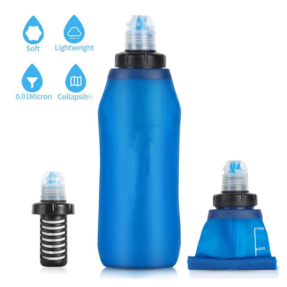 Outdoor Water Purifying Survival Water Filter Bottle
