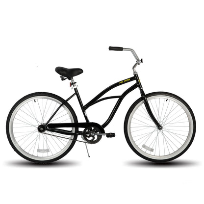 26 Inch Women's Beach Cruiser Bike, Single Speed Bike