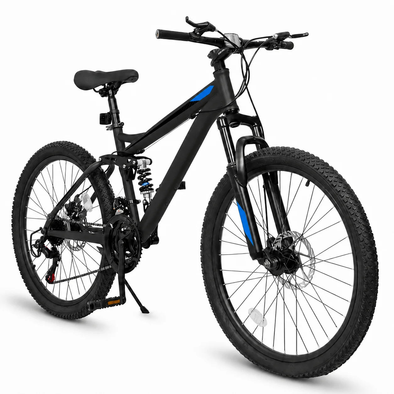 24/26/27.5 Inch Full Suspension Mountain Bike 21-Speed.