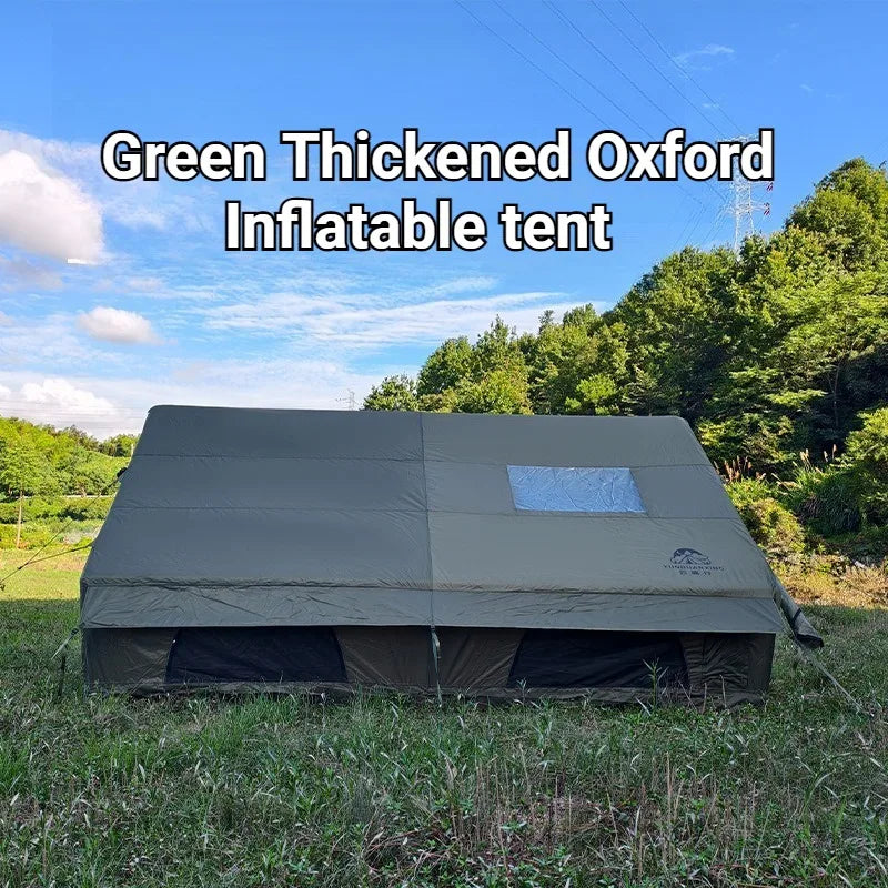 Family Outdoor Thickened Rainproof Overnight Inflatable Spacious Tent