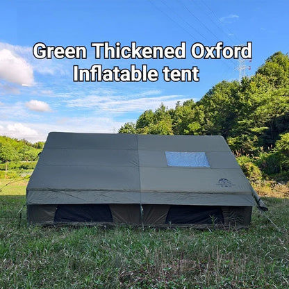 Family Outdoor Thickened Rainproof Overnight Inflatable Spacious Tent