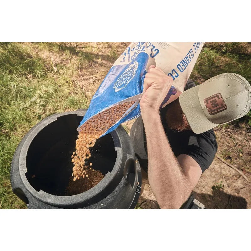 Gravity Feeder Tripod Protein Pellet Ready for Game Management