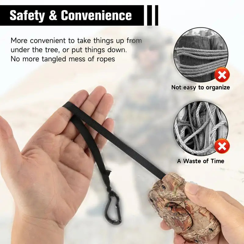 Treestand Bow Hunting Accessories Noiseless Bow Hoist