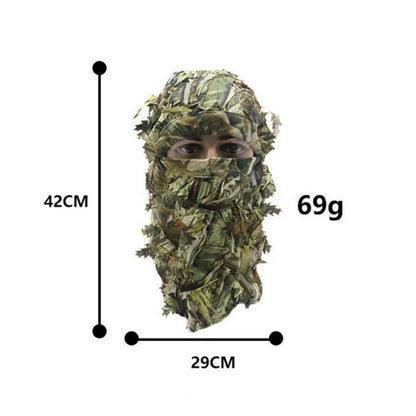 Leafy Hat 3D Full Face Mask Camo Hunting Accessories