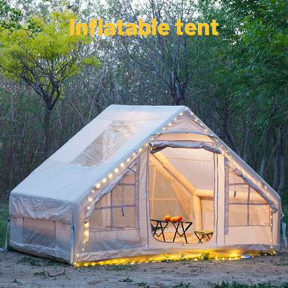 Inflatable Camping Tent Easy Setup Waterproof Windproof