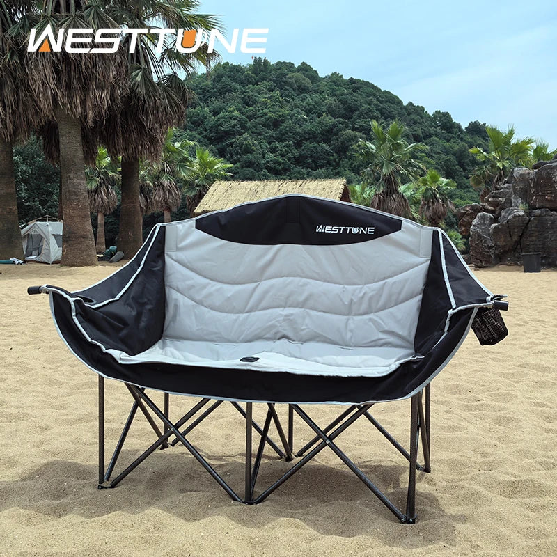Oversized Outdoor Double Camping Chair 440lbs capacity