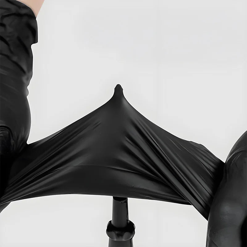 Heavy Duty Black Nitrile Gloves 100PCS,