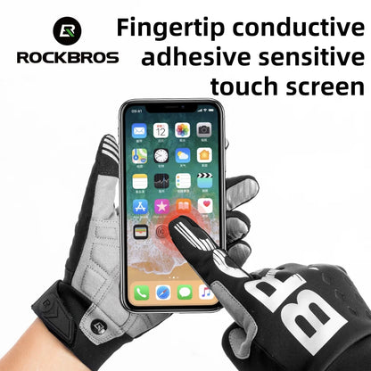 Full-Finger Touchscreen-Compatible Cycling Gloves Men/Women